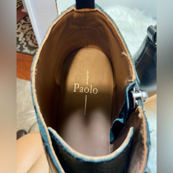 LINEA PAOLO FELICIA leather wedge sneakers - Picture 8 of 9